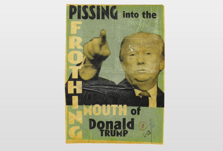 Pissing into the mouth of... Plakatduck (limitiert und distressed)