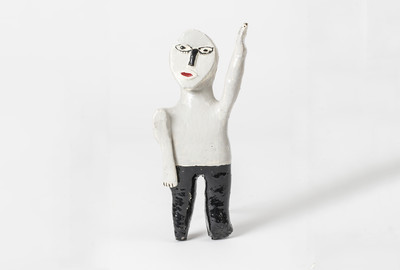 O.T. (Figur) Holz, farbig gefasst