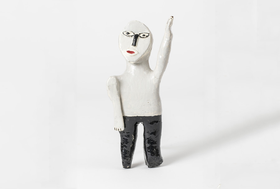 O.T. (Figur) Holz, farbig gefasst