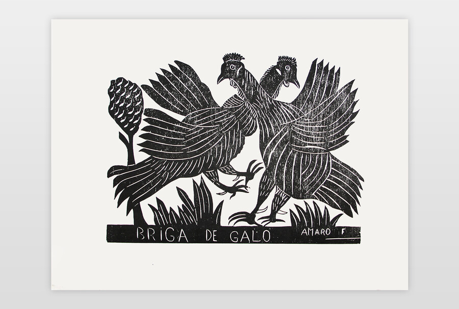 Briga De Galo Holzschnitt auf Papier