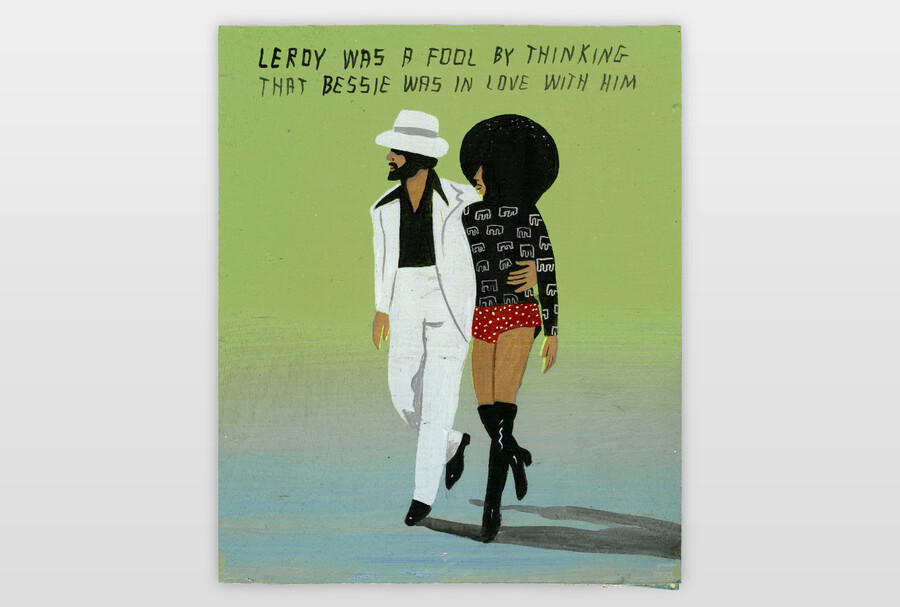 Leroy Was A Fool By Thinking That Bessie Was In Love With Him Acrylfarbe auf Sperrholz