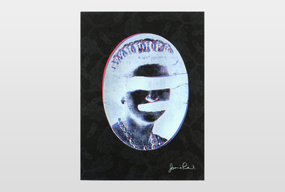 Black Queen Farbsiebdruck auf Papier