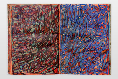 O.T. (Buch) Bleistift, Buntstift, Filzstift auf Papier 