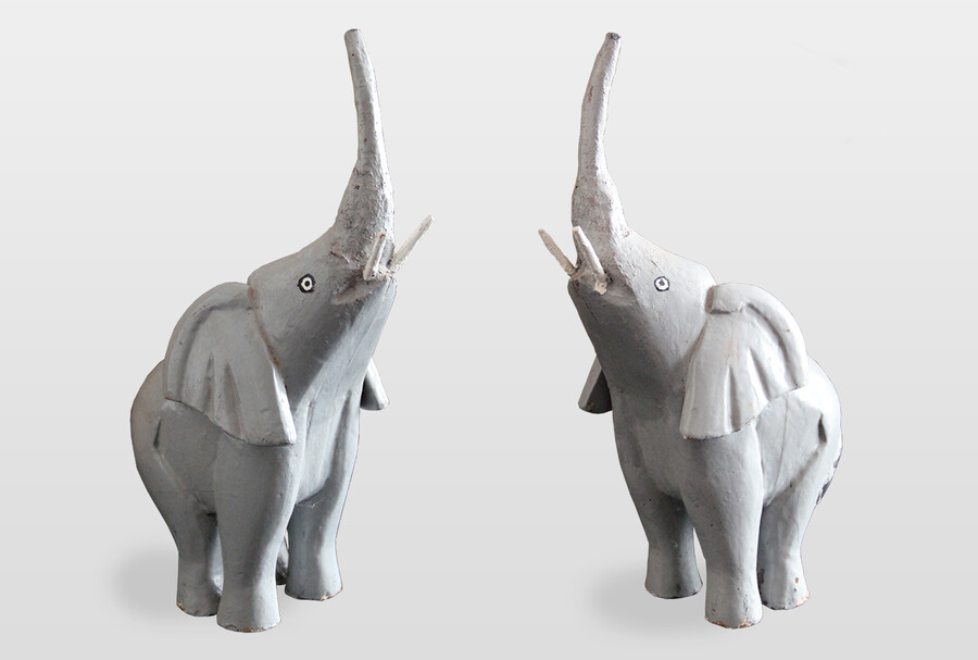 O.T. (Elefant) Holz, Lackfarbe