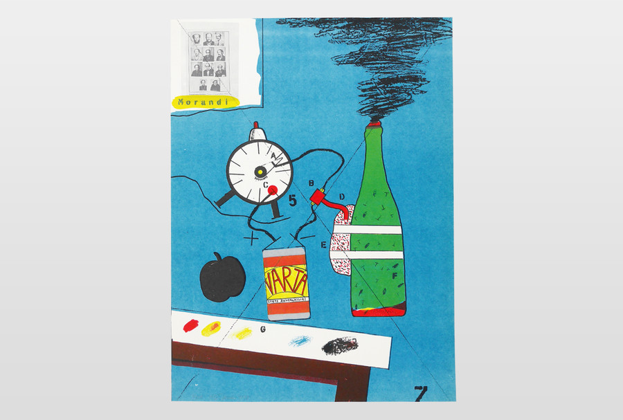 Anarchistenfrühstück Lithografie, 65 x 48 cm, 1970