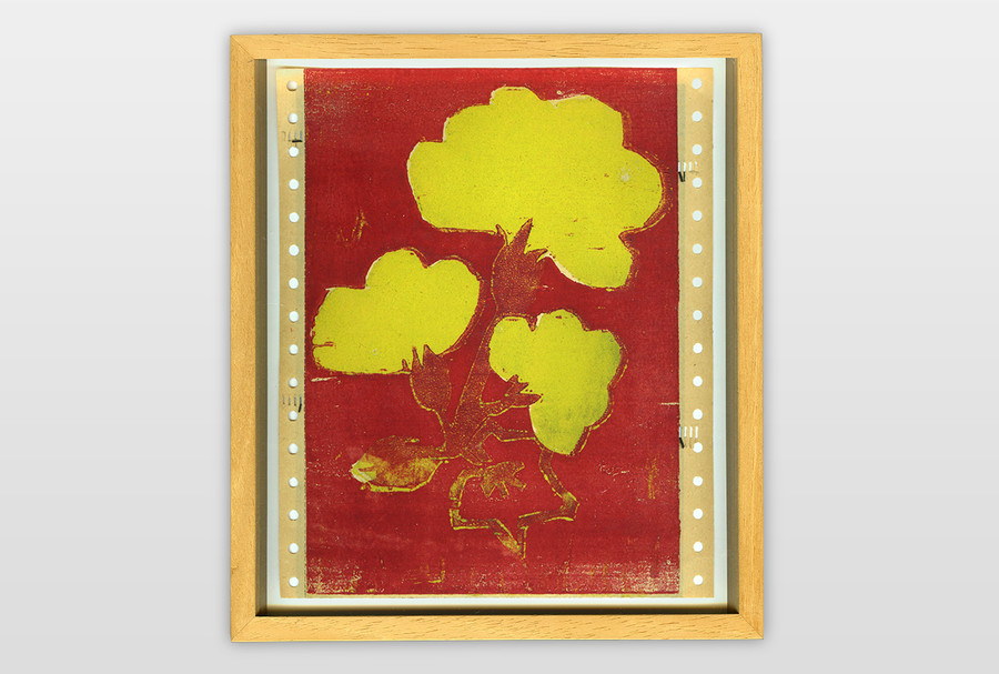 O.T (Blume) Holzschnitt