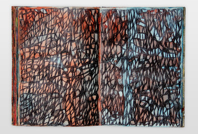 O.T. (Buch) Bleistift, Buntstift, Filzstift auf Papier 