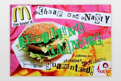 I´m loving it – Mc Cheap and Mc Nasty Siebdruck auf Plakatdruck, 2019