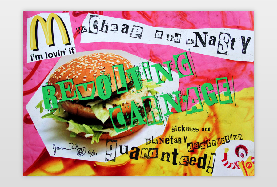 I´m loving it – Mc Cheap and Mc Nasty Siebdruck auf Plakatdruck, 2019