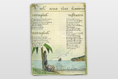  Farbstift auf Papier