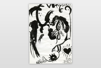 The Lovers Tinte/Tusche auf Papier