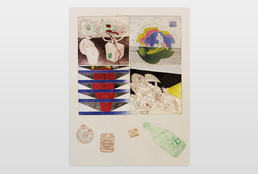 »Love Story«, 1970 Edition van der Loo, München Farbradierung