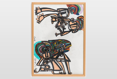 O.T. (Figuren) Farbstift auf Papier