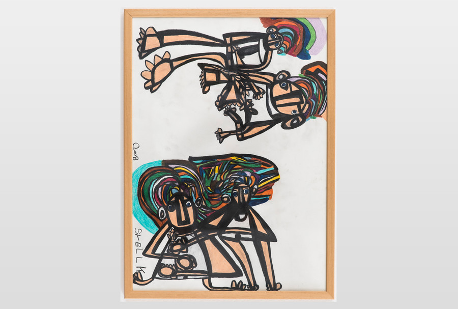 O.T. (Figuren) Farbstift auf Papier
