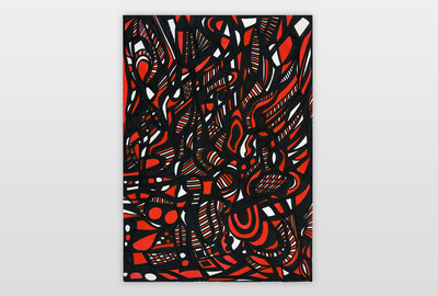 O.T. Filzstift auf Papier, DIN A4