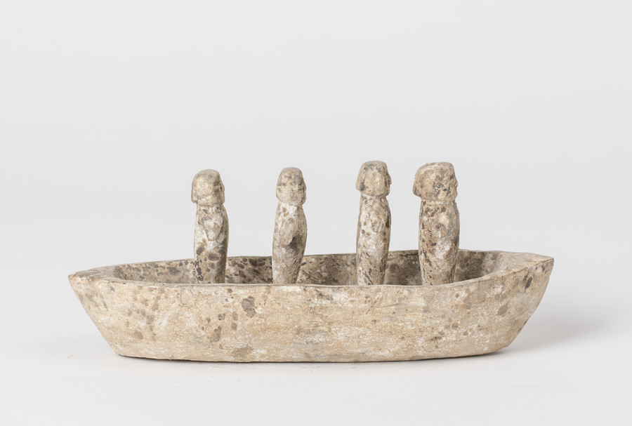 Adanfiguren (Boot), Ewe, Ghana Holz, Farbe