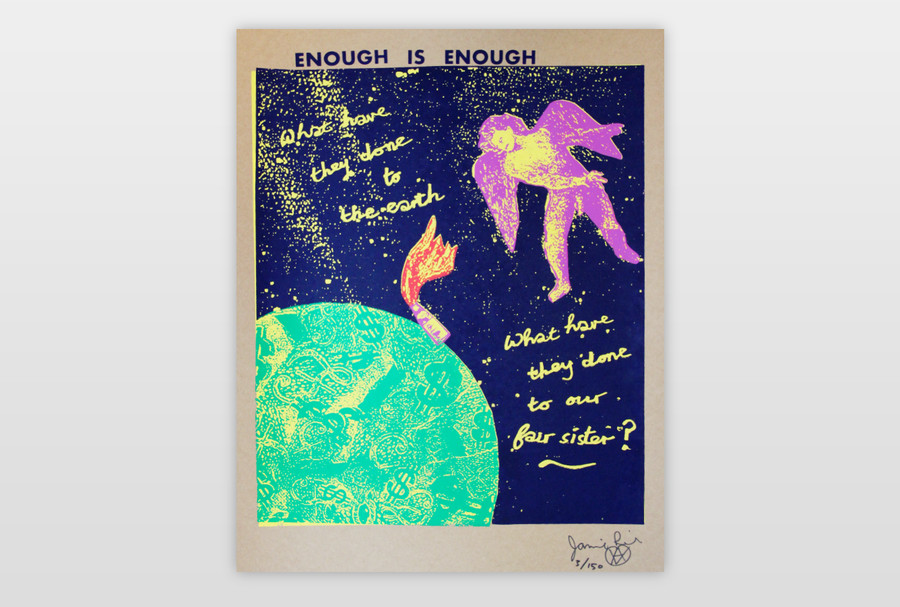 Enough is enough Siebdruck auf Karton, 2019