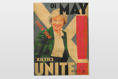 Kilties unite! Plakatduck (limitiert und distressed)