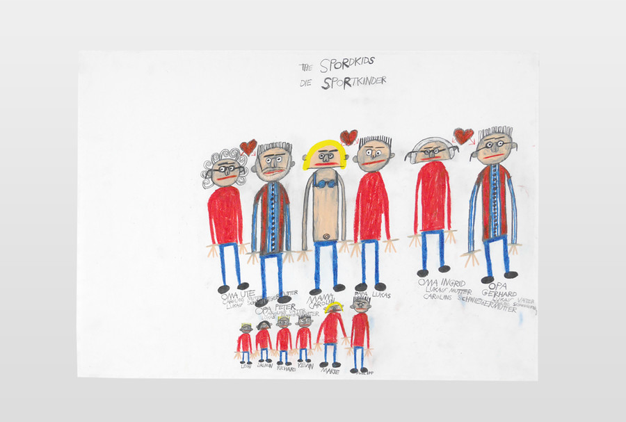 Die Sportkids Farbstift auf Papier