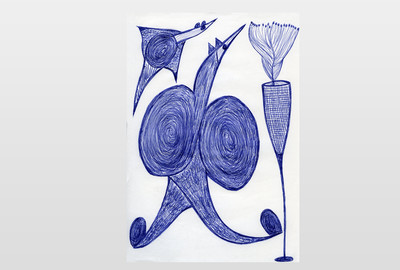 O.T. Kugelschreiber auf Papier