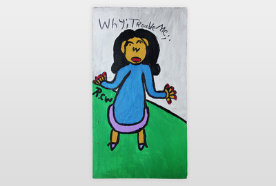 Why I trouble me Acryl auf Sperrholz