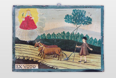 O.T. (Ex Voto) Votivtafel, Süddeutschland Öl auf Holz