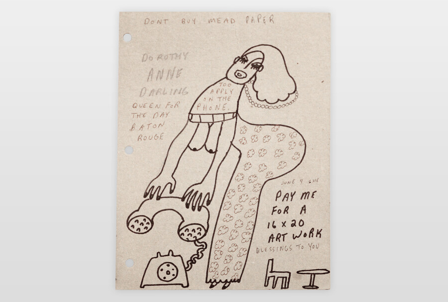 »Dont buy Mead Paper« Seite aus Skizzenbuch Marker auf Papier