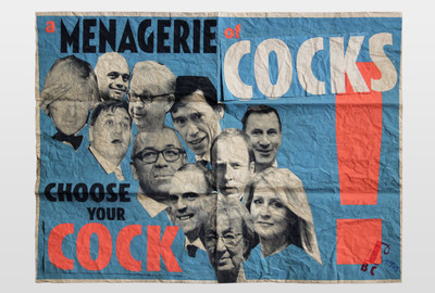 Menagerie of cocks Plakatduck (limitiert und distressed)