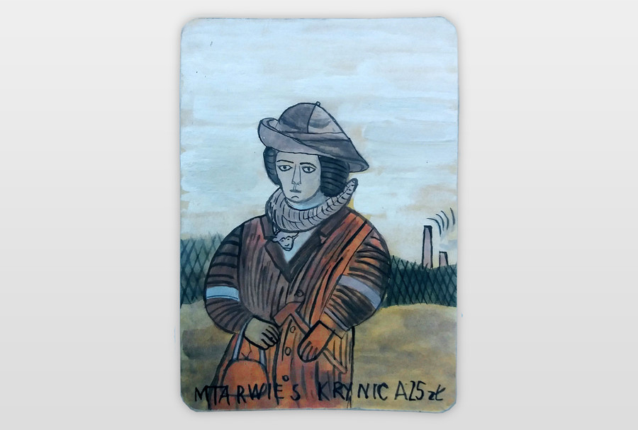 O.T. Wasserfarbe auf Karton