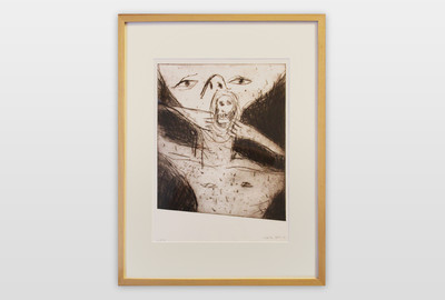 Walter Dahn Kleines Asthma, Radierung, 1982