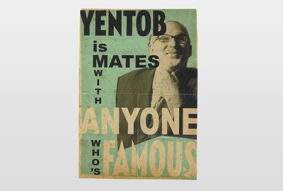 Yentob is mates... Plakatduck (limitiert und distressed)