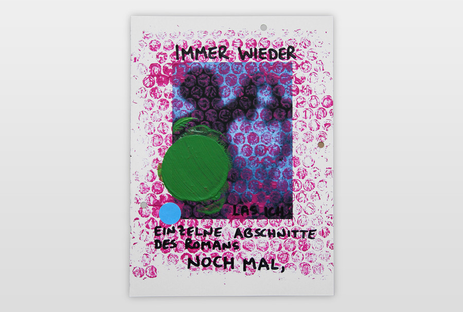 Welcome to Puggyland Mischtechnik auf Papier