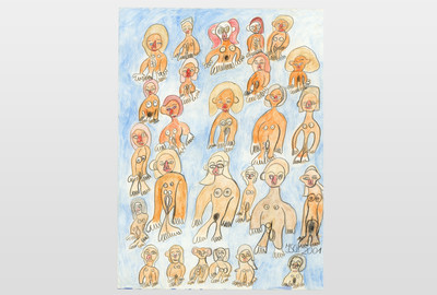 O.T (Menschen) Auarell, 2001