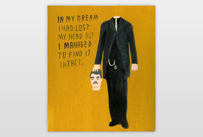 In My Dream I Had Lost My Head But I Managed To Find It Intact. Acrylfarbe auf Sperrholz