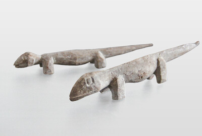 Adanfiguren (Echsen), Ewe, Ghana Holz, Farbe