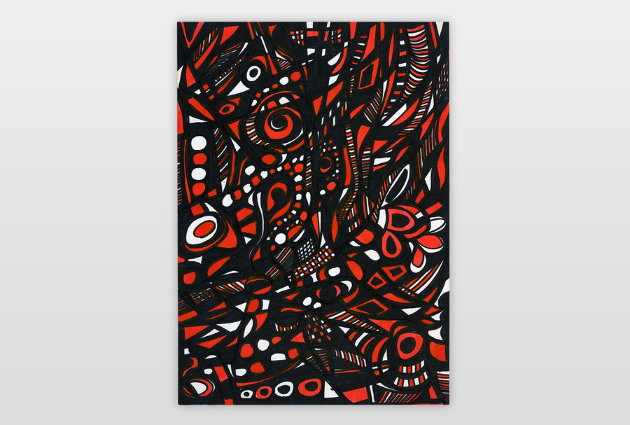 O.T. Filzstift auf Papier, DIN A4
