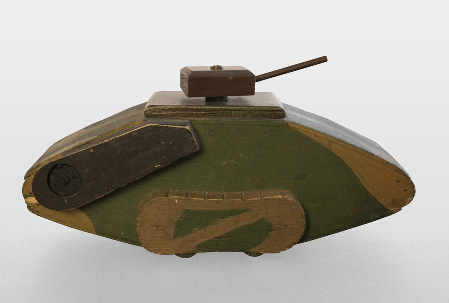 Panzer, Großbritannien, 20er Jahre Holz, Metall, Farbe