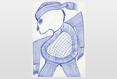 O.T (Mann) Kugelschreiber auf Papier
