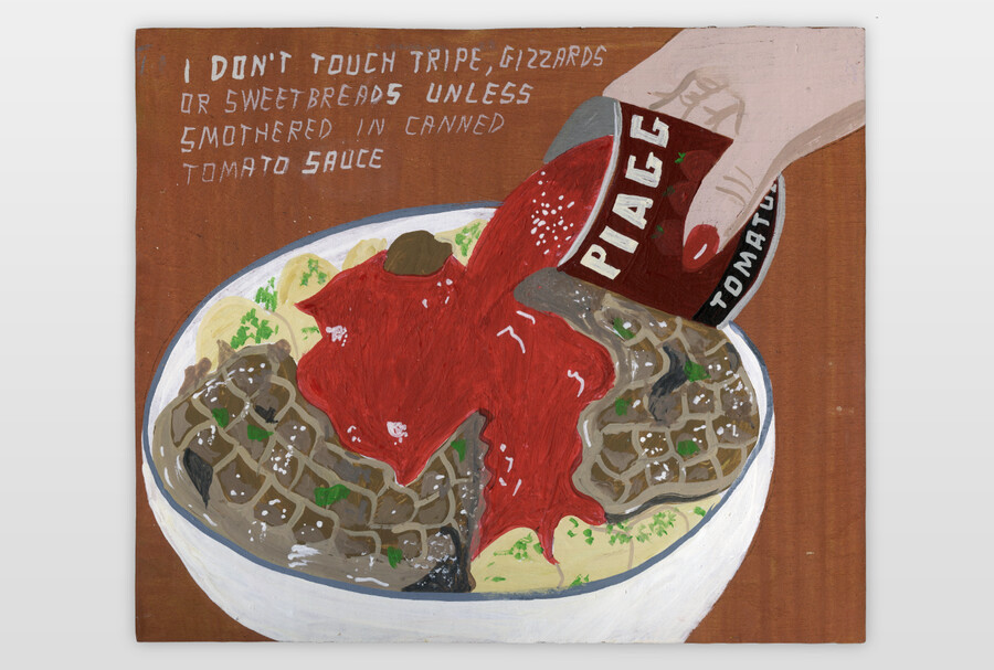 I don´t touch Tripe... Acrylfarbe auf Sperrholz