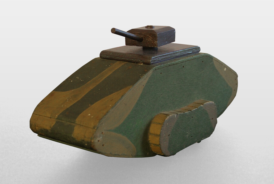 Panzer, Großbritannien, 20er Jahre Holz, Metall, Farbe