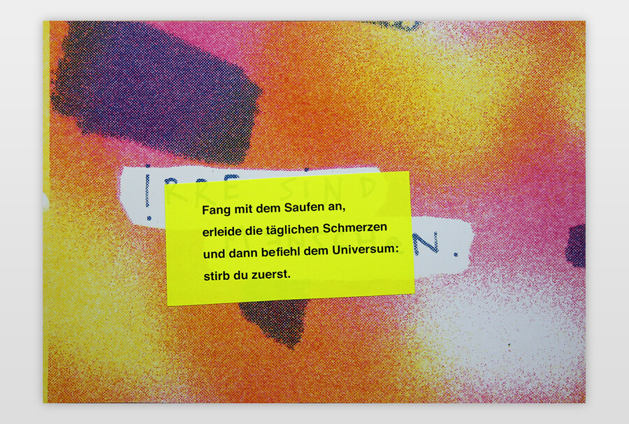 Ladenhüter, 2020 Aufkleber auf Farbdruck, Papier