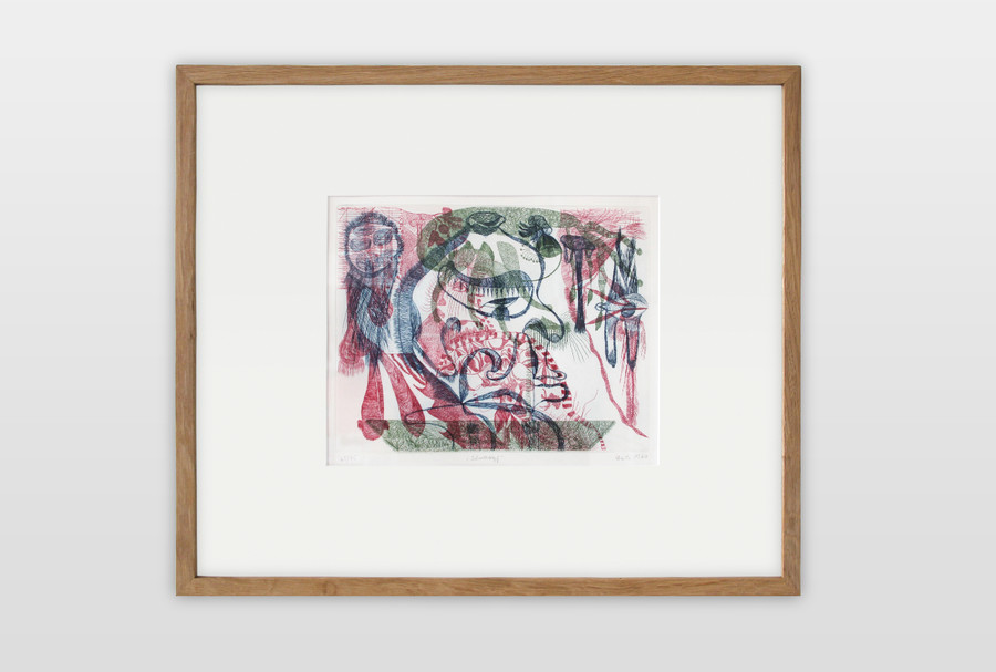 »Schwellkopf« 1970, Farbradierung