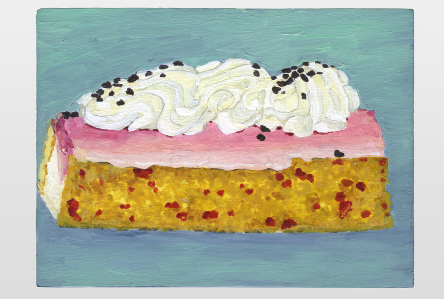 Petit Four Öl auf Holz, 10x12 cm
