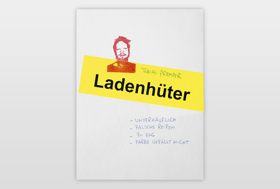Ladenhüter, 2020 Aufkleber, Stempel, Stift auf Karton
