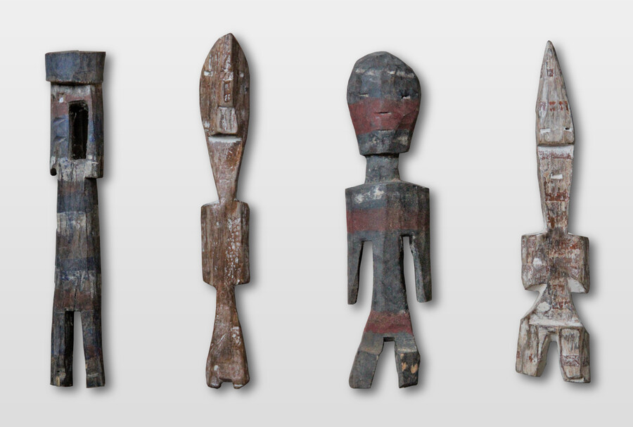 Adanfiguren, Ewe, Ghana Holz, Farbe