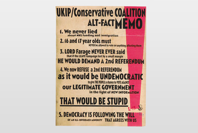 Alt-fact Memo Plakatduck (limitiert und distressed)