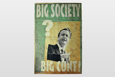 Big Society...! Fieldposter, groß. Plakatduck (limitiert und distressed)