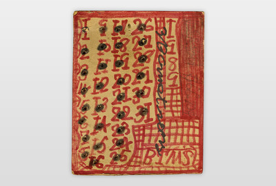 O.T. (Kalender) Marker auf Pappe
