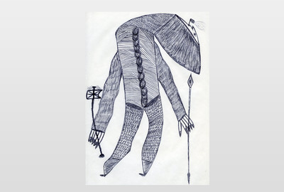 O.T (Figur) Kugelschreiber auf Papier