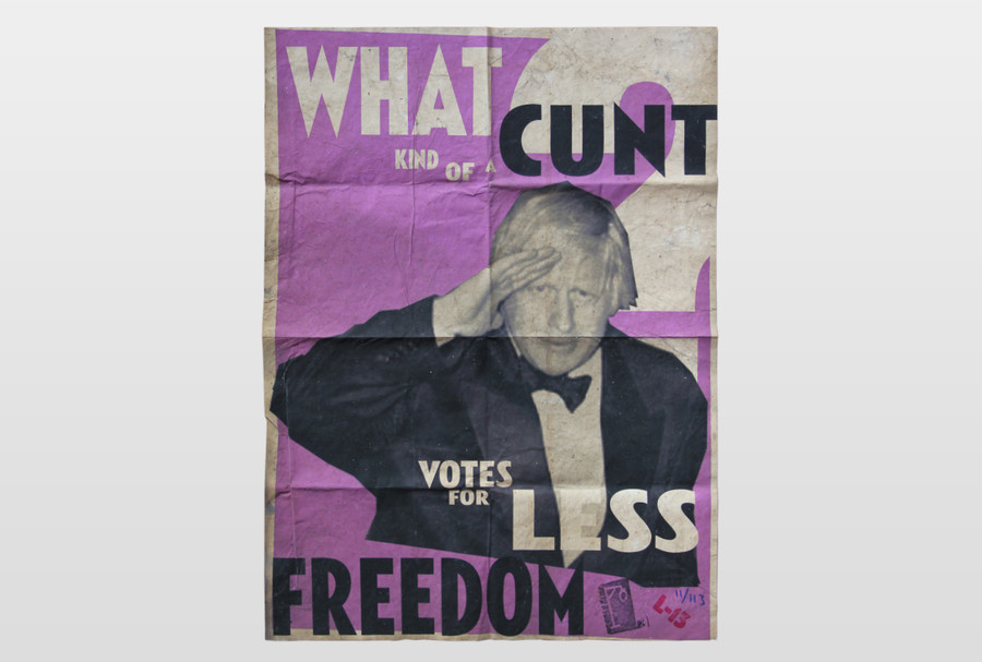 What kind of a cunt... Plakatduck (limitiert und distressed)